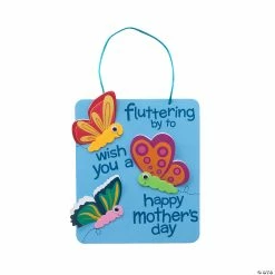 Buy 🎉 3D 👩 Mother’s Day Butterfly Sign Craft Kit - Makes 12 👍