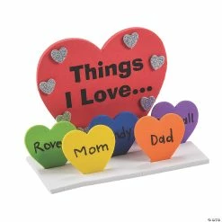 Outlet 🎁 3D Things I Love Heart Craft Kit - Makes 12 ⭐