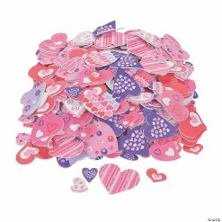 Cheapest 🔥 Bulk Valentine Heart Self-Adhesive Shapes - 500 Pc. ✔️