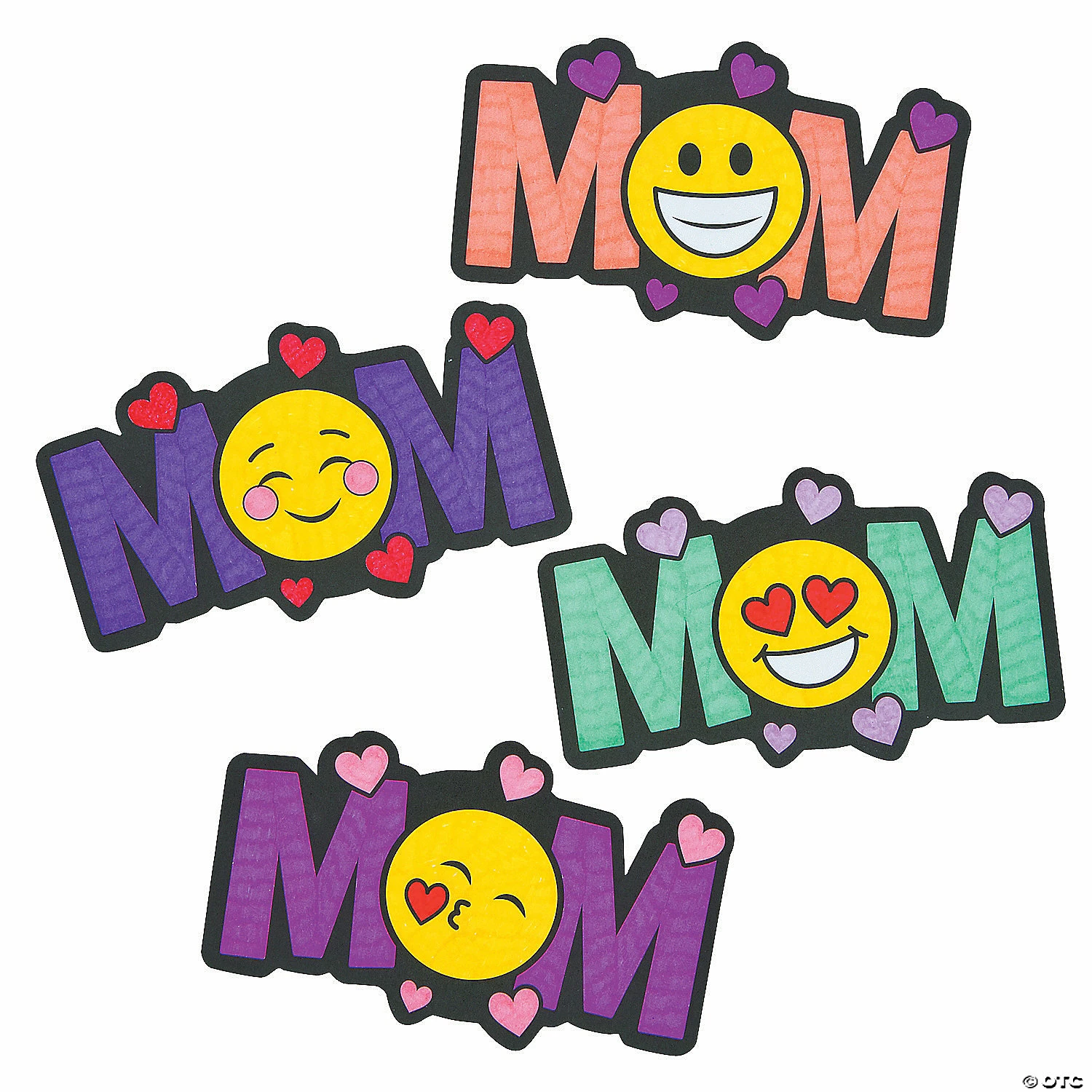 Best Pirce π Color Your Own Emoji Mom Magnets - 12 Pc. β¨ - Image 2