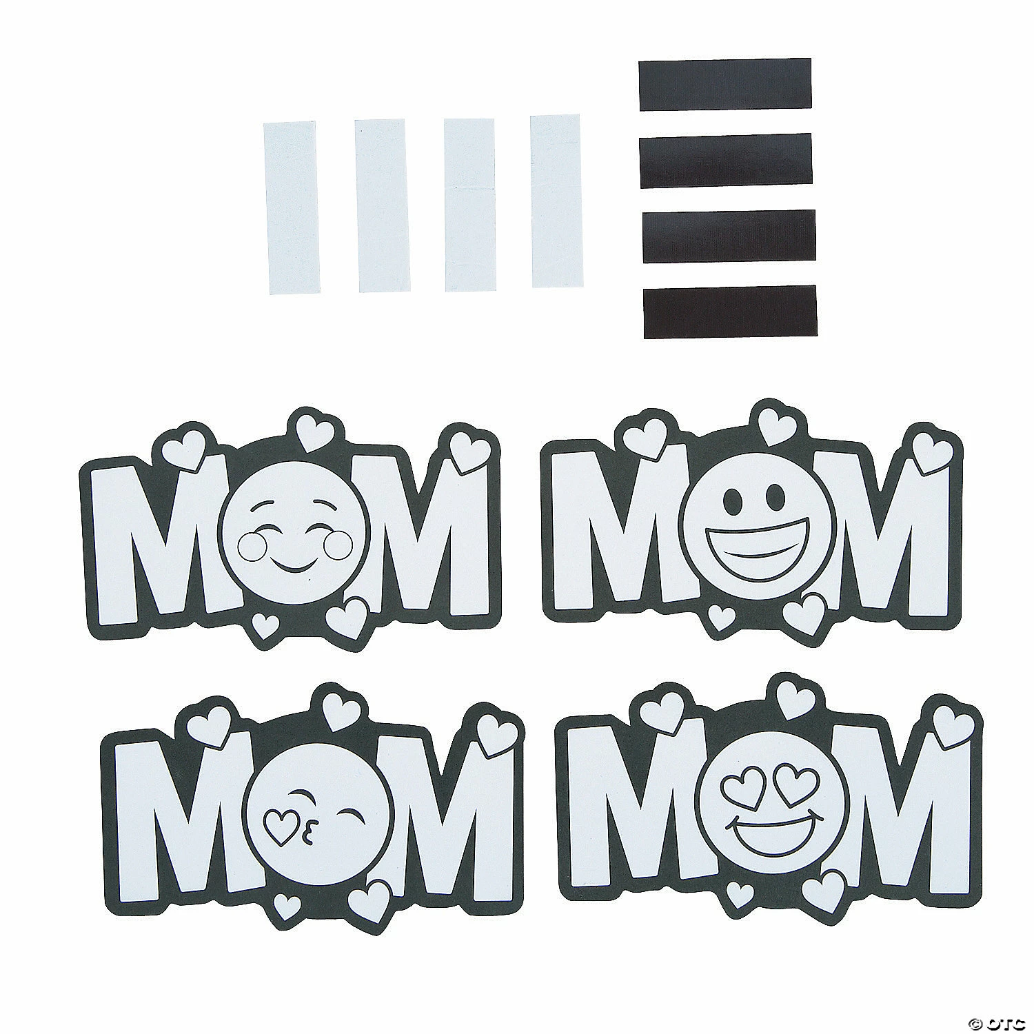 Best Pirce π Color Your Own Emoji Mom Magnets - 12 Pc. β¨ - Image 3