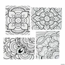 Deals β Color Your Own Fuzzy Mandala Posters - 24 Pc. π€©