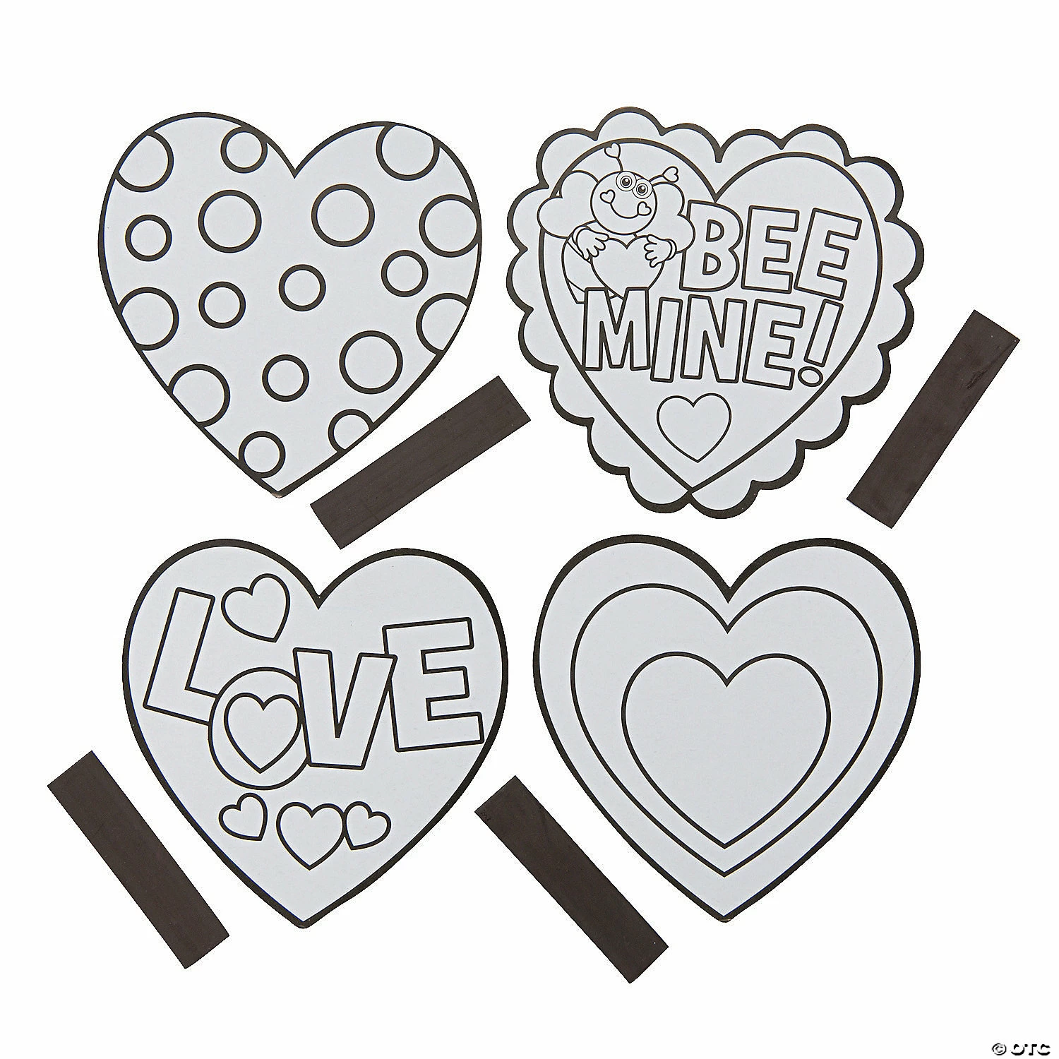 Hot Sale โญ Color Your Own Heart Magnets - 12 Pc. โ๏ธ