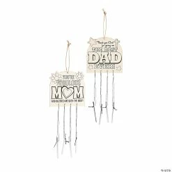 New β Color Your Own Religious Mom & Dad Wind Chimes - 12 Pc. β