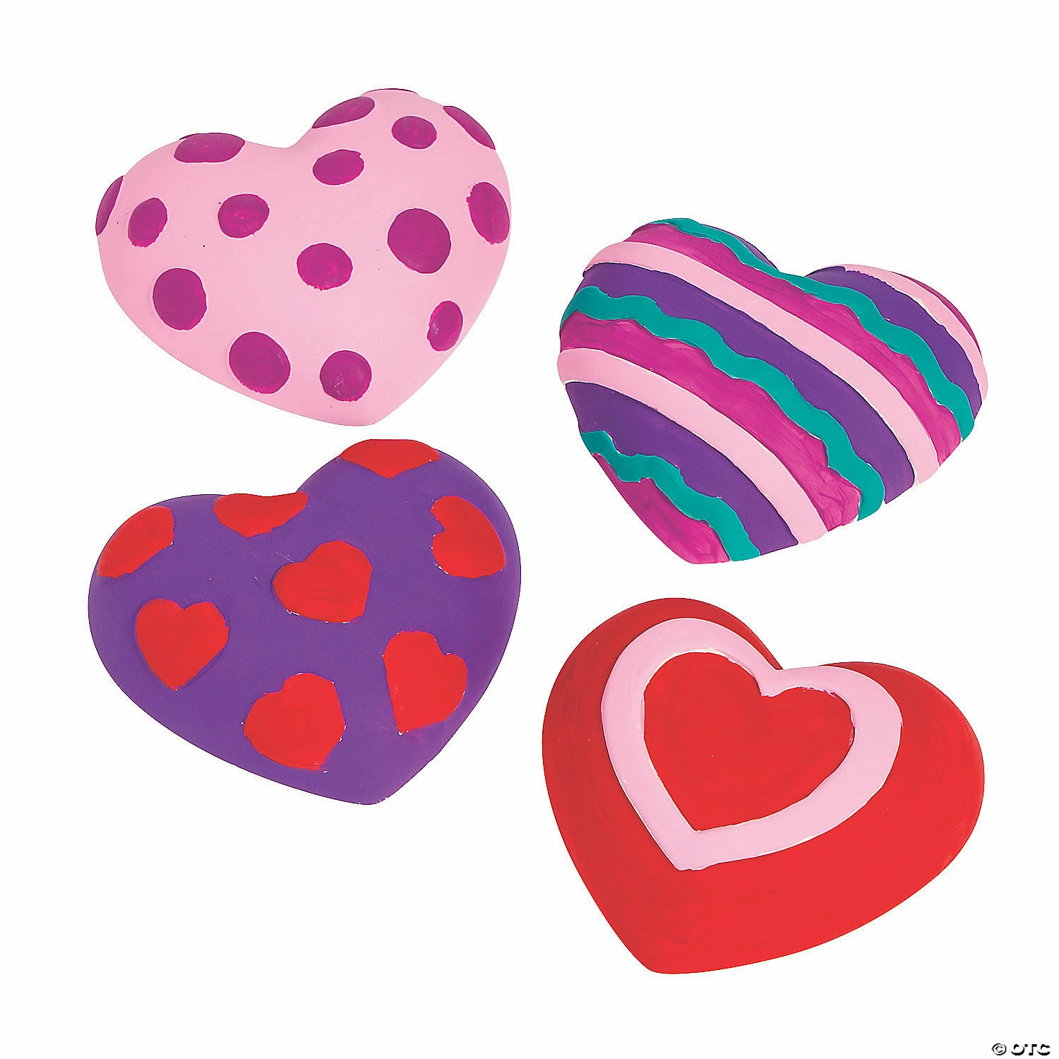 Wholesale 𧨠DIY Ceramic Hearts - 12 Pc. π€© - Image 2