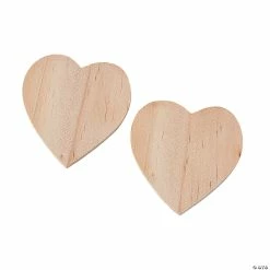 Cheapest 🔔 DIY Unfinished Wood Mini Hearts - 50 Pc. ✔️