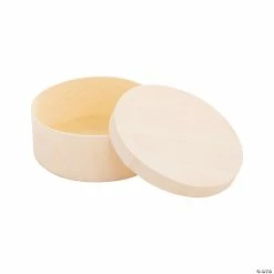 Wholesale 🔔 DIY Unfinished Wood Round Boxes - 12 Pc. ⭐