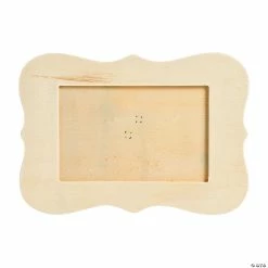 Deals 𧨠DIY Unfinished Wood Scallop Picture Frames - 6 Pc. π