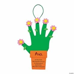Cheapest ✔️ Handprint Flowers & Flowerpot For Mom Craft Kit - Makes 12 🥰