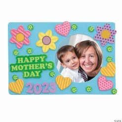 Hot Sale ⭐ Happy 👩 Mother’s Day Picture Frame Magnet Craft Kit - Makes 12 🎉