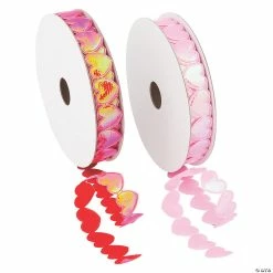 Best Sale 🌟 Heart-Shaped Die-Cut Ribbon - 5/8" - 2 Pc. 🎁