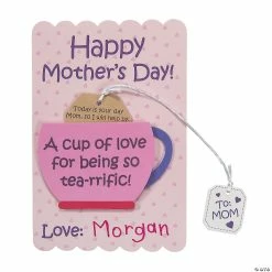 Deals β Motherβs Day Tea Cup of Love Card Craft Kit - Makes 12 π