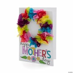 Cheapest π Motherβs Day Tissue Paper Wreath Card Craft Kit - Makes 12 β