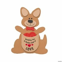 Cheap 🔔 Pocket Full of Love Kangaroo Valentine Craft Kit - Makes 12 🌟
