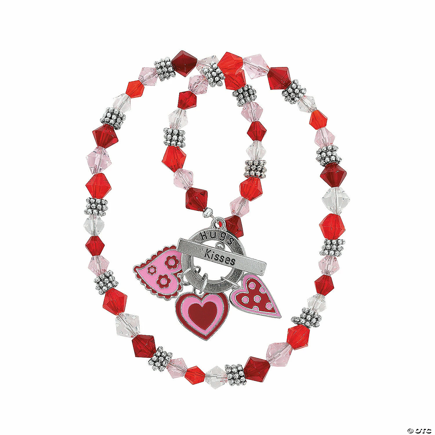 New π Red & Pink Enamel Heart Charms - 24 Pc. π₯ - Image 2