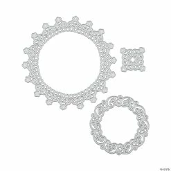 Cheap 🎁 Round Lace Cutting Dies - 3 Pc. ⌛