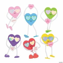 Budget 👍 Stand-Up Valentine Hearts Craft Kit - Makes 12 😉