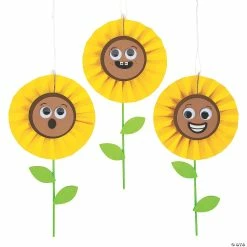 Brand new 🎁 Sunflower Hanging Paper Fan Craft Kit - Makes 12 👏