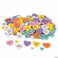 Best Pirce π Valentine Conversation Self-Adhesive Foam Heart Stickers - 500 Pc. π