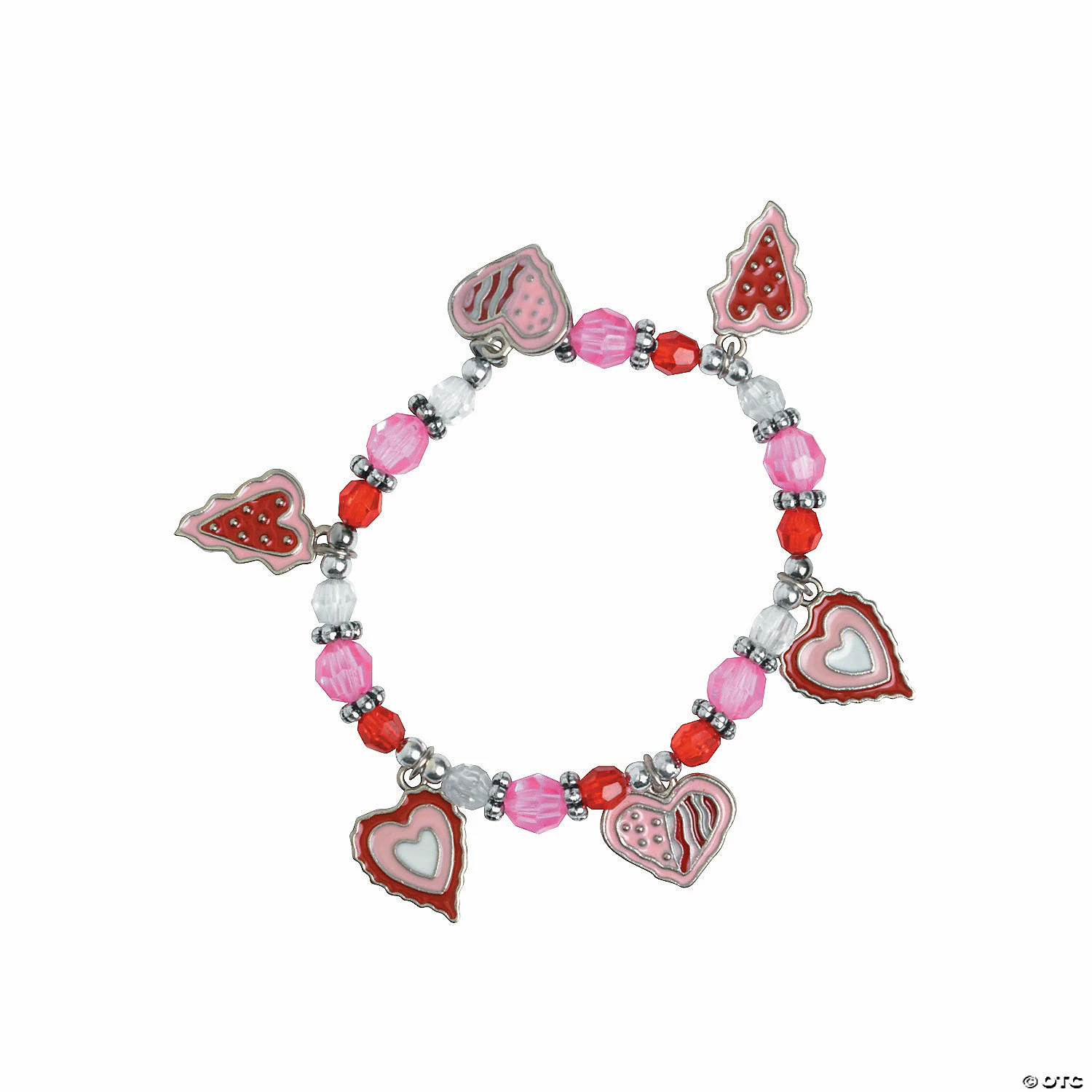 Outlet ๐ Valentine Heart Charm Bracelet Craft Kit - Makes 12 ๐
