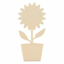 Best deal π Woodpeckers Crafts, DIY Unfinished Wood 14" Sunflower in Pot Cutout Pack of 3 π